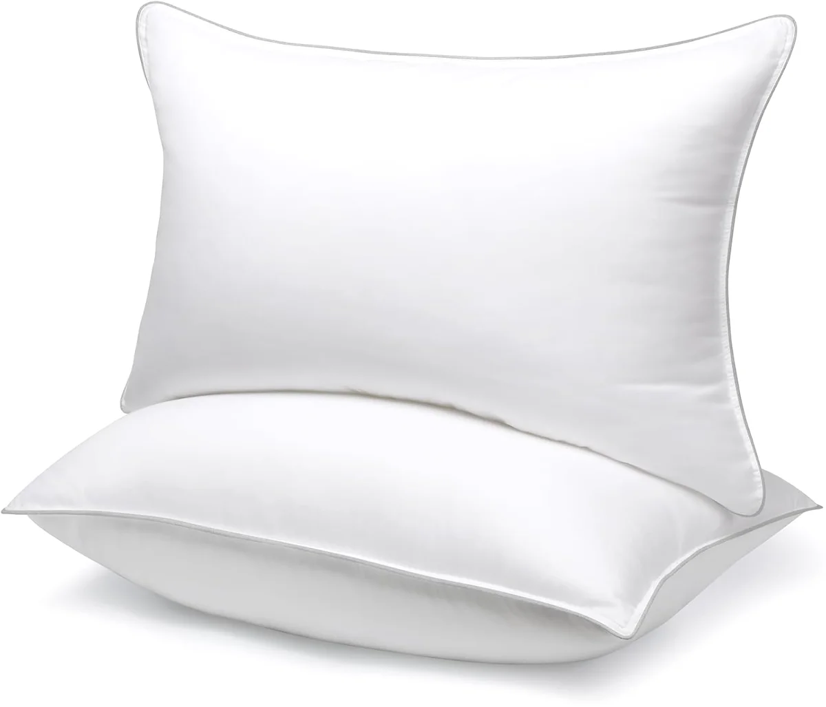 Firm Support Gusseted Pillows, Pure White view 2