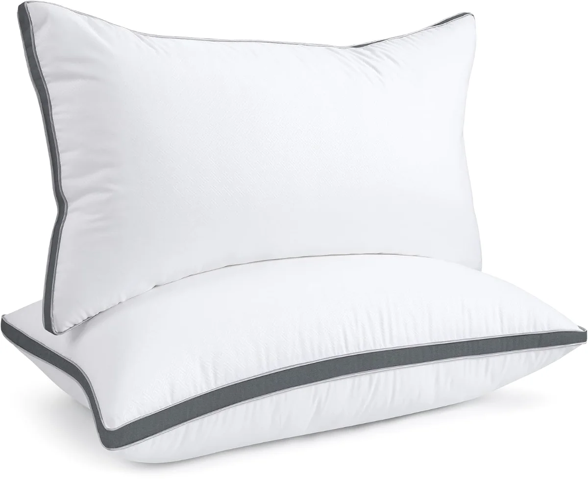 Firm Support Gusseted Pillows, Dark Grey view 2