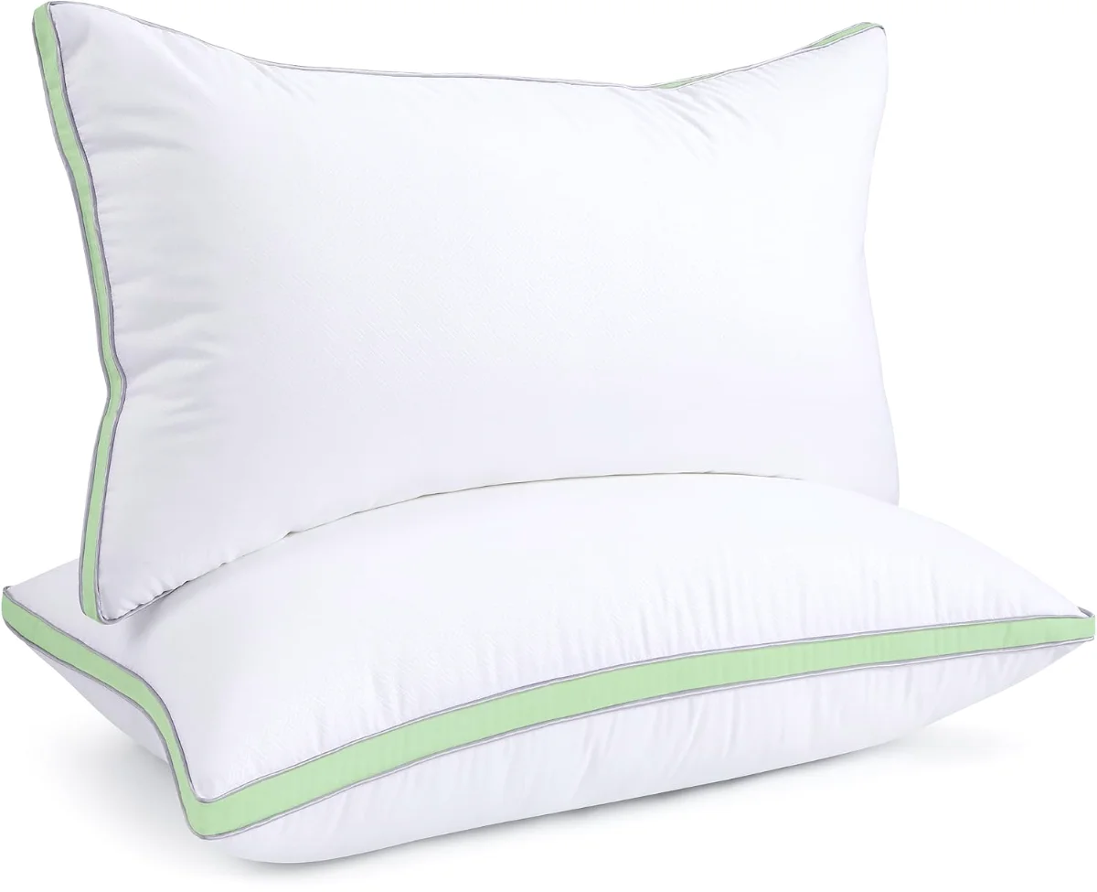 Firm Support Gusseted Pillows, Green view 2