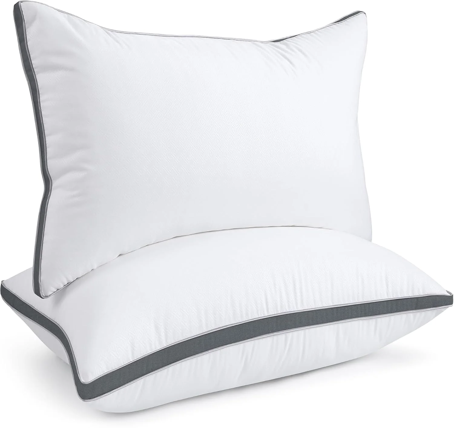 Firm Support Gusseted Pillows, Dark Grey