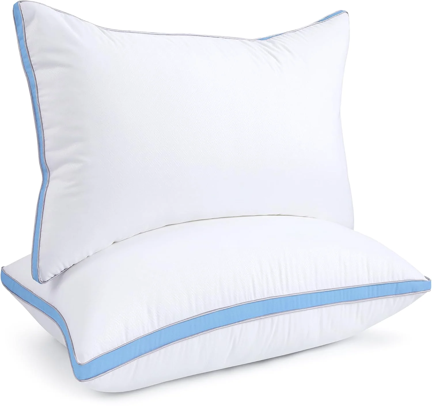 Firm Support Gusseted Pillows, Light Blue view 2