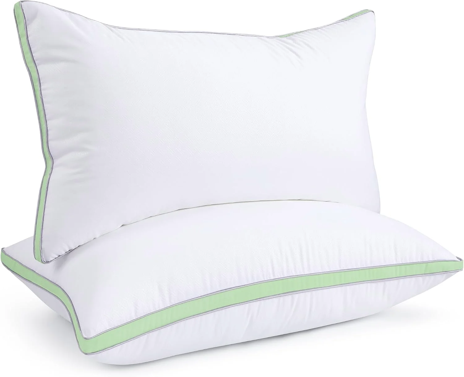 Firm Support Gusseted Pillows, Green